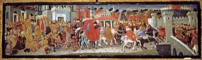 Frederik III en Leonora van Portugal in Rome, 1452 door Giovanni di Ser Giovanni,