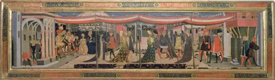 Frontaal van de Adimari Cassone met een huwelijkscène voor de Doopkapel, ca. 1450 door Giovanni di Ser Giovanni