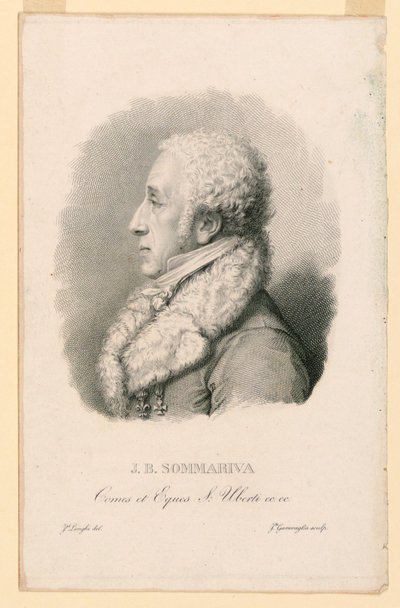 Portret van J. B. Sommariva (1760-1826) door Giovita Garavaglia