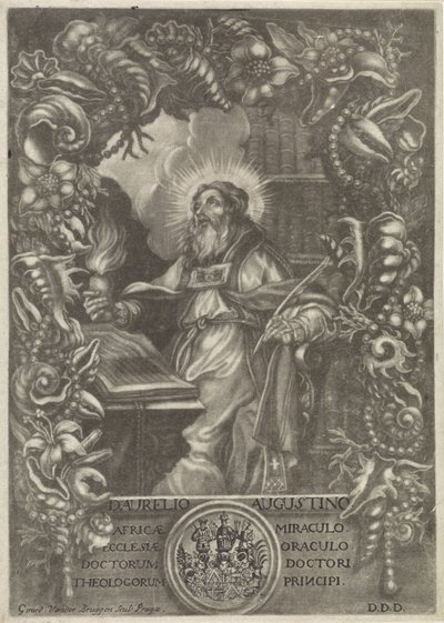Portret van H. Augustinus door Girard van der Bruggen