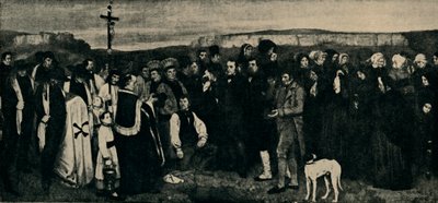 Begrafenis in Ornans, c1850, 1935 door Giraudon