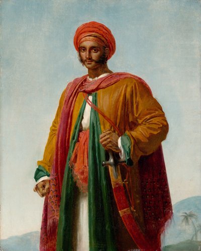 Studie voor Portret van een Indiër, ca. 1807 door Girodet de Roucy Trioson