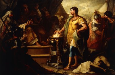 Mucius Scaevola door Girolamo Brusaferro