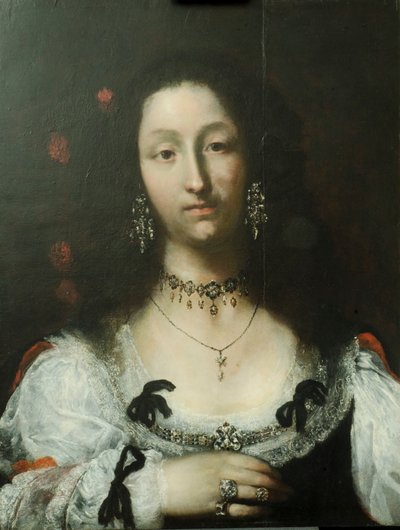 Portret van een Dame door Girolamo Forabosco