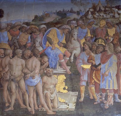 De verlossing van gevangenen door Girolamo Genga
