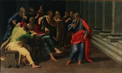 St. Johannes drinkt uit de vergiftigde kelk door Girolamo Mazzola Bedoli