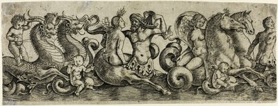 Fries met tritons en nimfen door Girolamo Mocetto