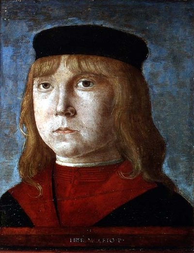 Portret van een Jongen door Girolamo Mocetto