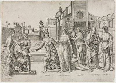 De Laster van Apelles door Girolamo Mocetto