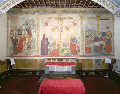 De Weg naar Calvarie, De Kruisiging, De Afzetting, uit het Kapittelhuis door Girolamo Ristori