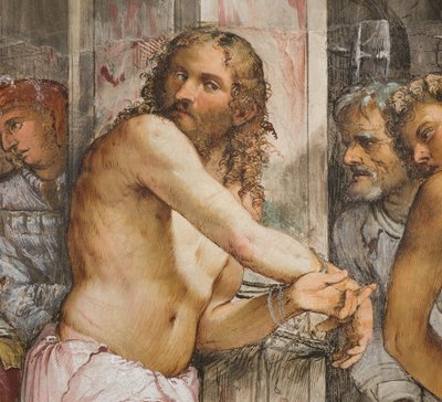 Centrale Beuk, Vijfde Zuidelijke Span, Geseling van Christus, Girolamo Romanino door Girolamo Romanino