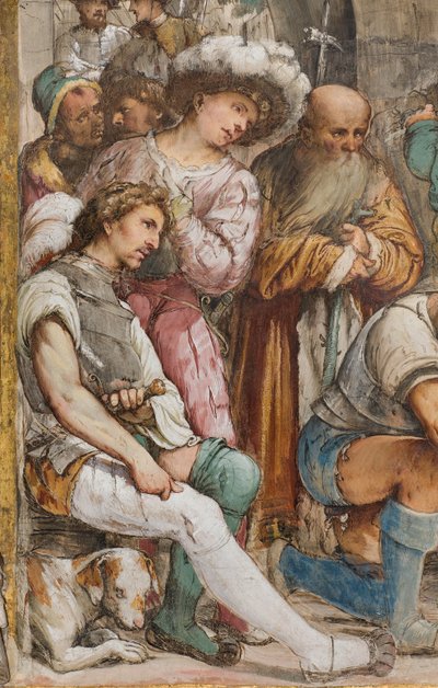 Middenbeuk, Vijfde Zuidelijke Span, Geseling van Christus, Girolamo Romanino door Girolamo Romanino