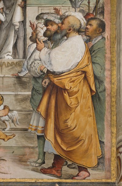 Centrale beuk, Vierde overspanning Zuid, Ecce Homo, Girolamo Romanino door Girolamo Romanino