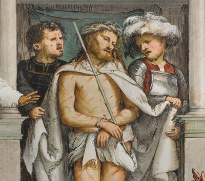 Centrale Beuk, Vierde Zuidelijke Span, Ecce Homo, Girolamo Romanino door Girolamo Romanino