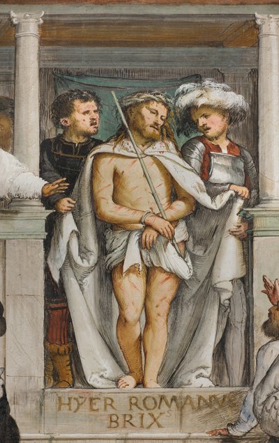 Centrale schip, Vierde zuidelijke overspanning, Ecce Homo, Girolamo Romanino door Girolamo Romanino