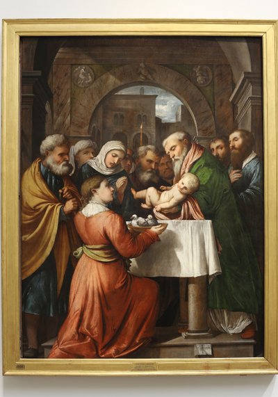 Presentatie van Jezus in de Tempel, 1529 door Girolamo Romanino