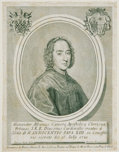 Kardinaal Alessandro Albani door Girolamo Rossi