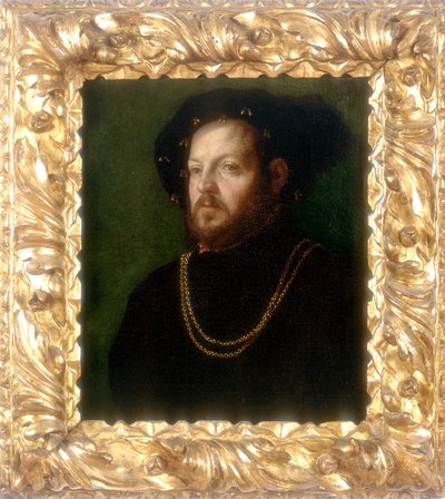 Portret van een man, werk van Girolamo da Carpi, bewaard in de Galleria Estense in Modena door Girolamo da Carpi