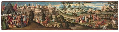 Scènes uit Orlando Furioso door Girolamo da Santacroce