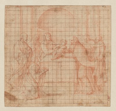 De Presentatie in de Tempel door Girolamo da Santacroce