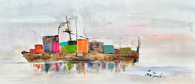 Vol dromen (acryl op doek) door Gisela Gaffoglio
