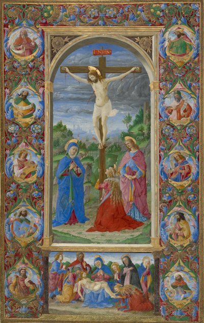 Blad uit het Missaal van Innocentius VIII door Giuliano Amadei