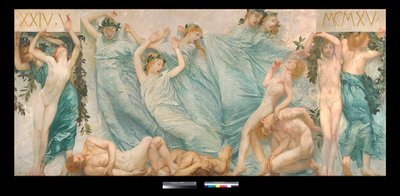 Diptiek: Risveglio door Giulio Aristide Sartorio