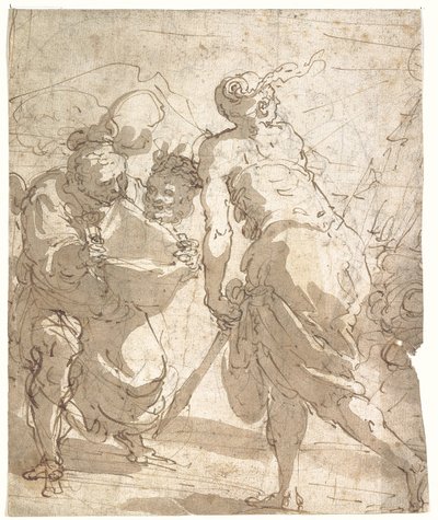 Judith met het hoofd van Holofernes door Giulio Benso