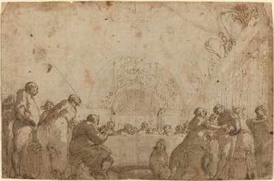 Het laatste avondmaal door Giulio Benso