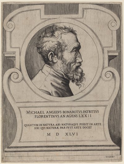 Michelangelo door Giulio Bonasone
