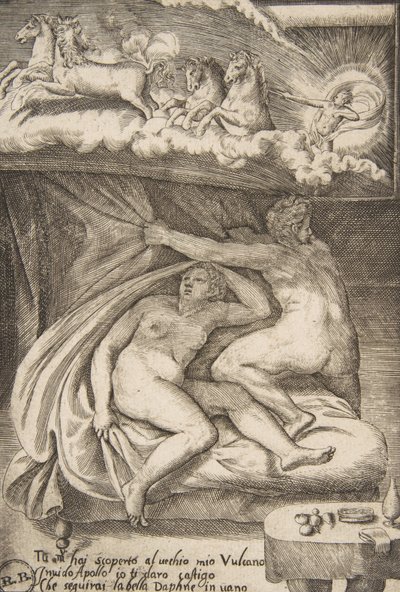 Venus en Mars ontdekt door Apollo, uit 