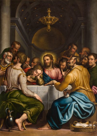 Laatste Avondmaal 1569 door Giulio Campi