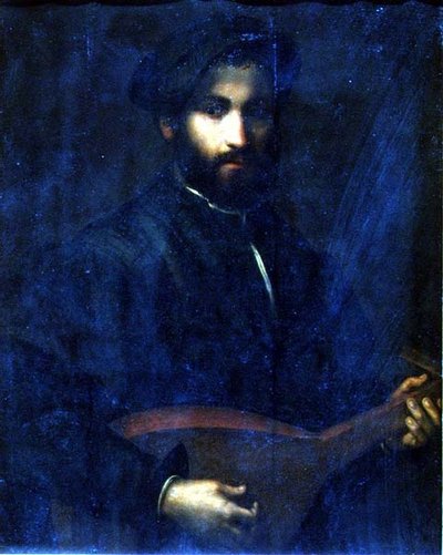 De Gitaarspeler door Giulio Campi