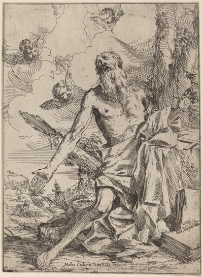 Sint Hiëronymus door Giulio Carpioni