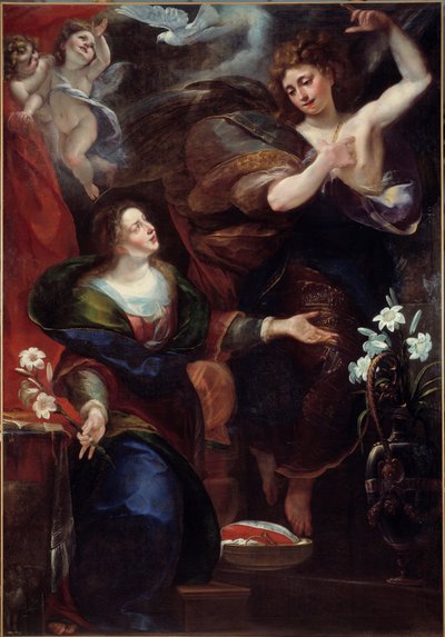 De Annunciatie. door Giulio Cesare Procaccini