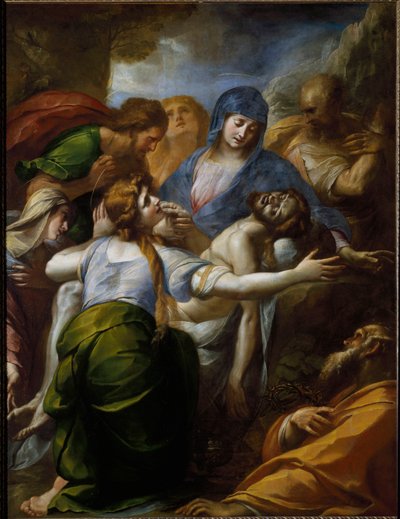 Piëta. Rouw om de dood van Christus door Giulio Cesare Procaccini