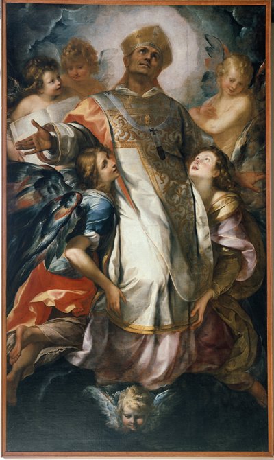 Sint Carolus Borromeus in Glorie door Giulio Cesare Procaccini