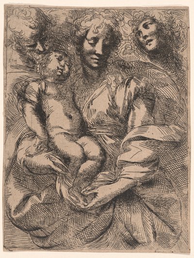 De Heilige Familie door Giulio Cesare Procaccini