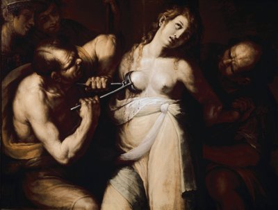 Het martelaarschap van Sint Agatha van Sicilië door Giulio Cesare Procaccini