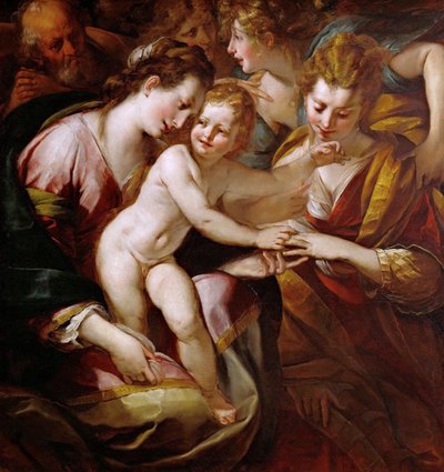 Het Mystieke Huwelijk van Sint Catharina, ca. 1616-1618 door Giulio Cesare Procaccini