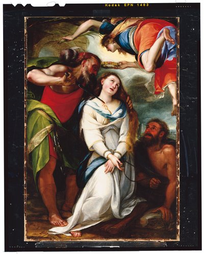 Het martelaarschap van Sint Agnes door Giulio Cesare Procaccini