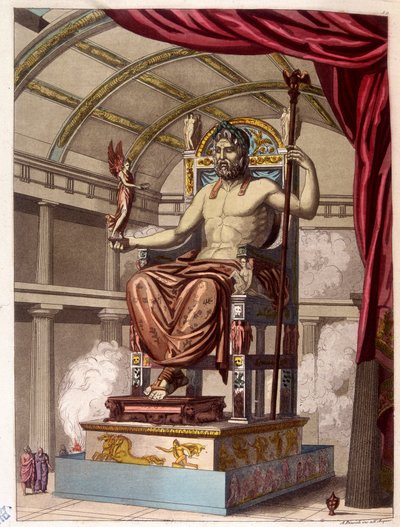 Standbeeld van Jupiter (Zeus) door Giulio Ferrario