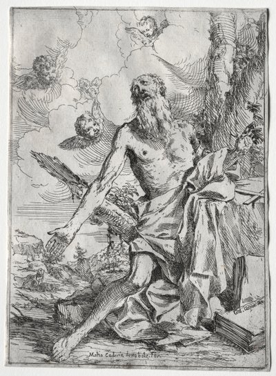 Sint Hiëronymus door Giulio I Carpioni