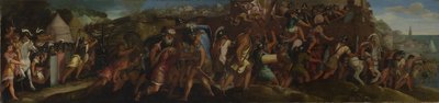 De aanval op Cartagena, na 1566 door Giulio Licinio