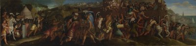 De aanval op Cartagena, na 1566 door Giulio Licinio
