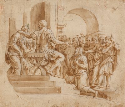 De onthouding van Scipio door Giulio Romano
