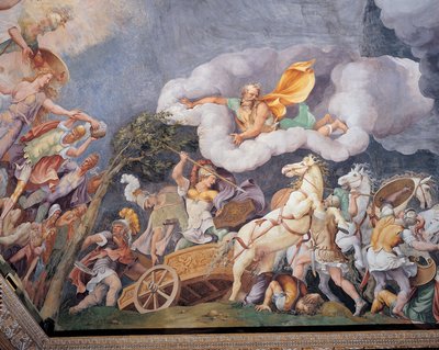 Diomedes doodt Tydeus, Phineus en Pandarus door Giulio Romano
