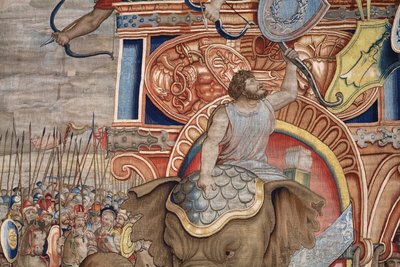 De Daden van Scipio. De slag bij Zama (detail) door Giulio Romano