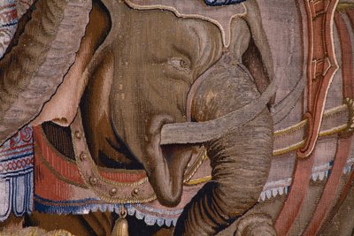 De daden van Scipio: De slag bij Zama (detail) door Giulio Romano