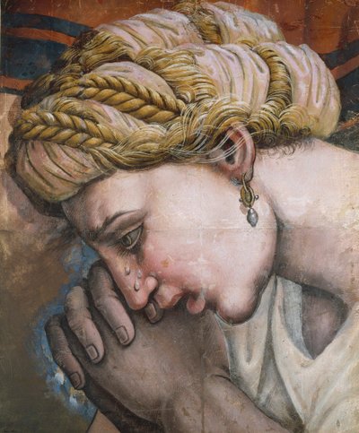 Hoofd van een moeder uit de Kindermoord door Giulio, Romano
